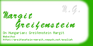 margit greifenstein business card